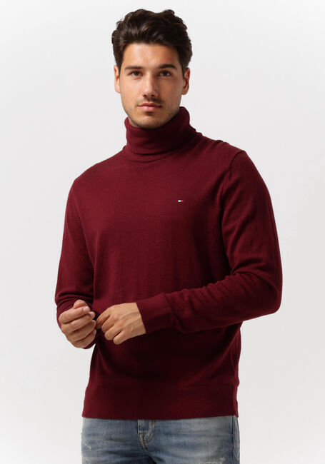 Bordeaux TOMMY HILFIGER Rollkragenpullover PIMA ORG CTN CASHMERE ROLL NECK - large