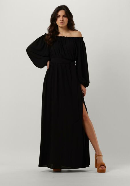 Schwarze ACCESS Maxikleid OFF-THE-SHOULDERS MAXI DRESS - large