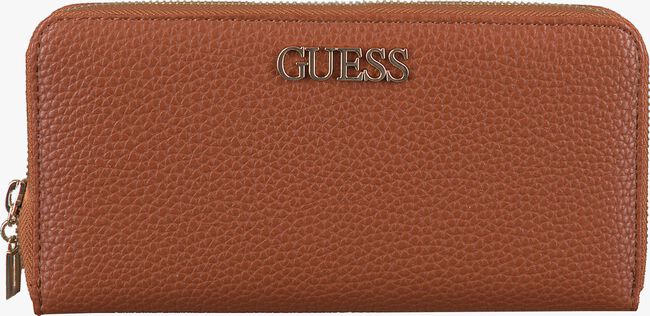 Cognacfarbene GUESS Portemonnaie ALBY SLG LARGE ZIP AROUND - large