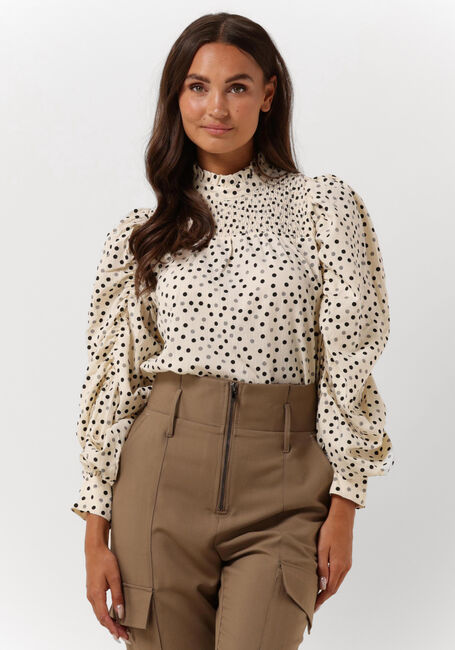 Ecru CO'COUTURE Blusen DOT DRAPE SLEEVE BLOUSE - large