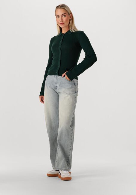 Dunkelgrün MODSTRÖM Strickjacke HIROKIMD CARDIGAN - large