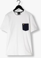 Weiße LYLE & SCOTT T-shirt CONTRAST POCKET T-SHIRT
