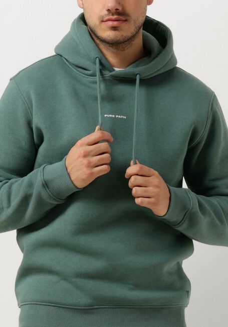 Grüne PURE PATH Pullover HOODIE WITH FRONT AND TRIANGLE BACK PRINT - large