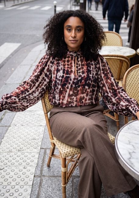 Mehrfarbige/Bunte SUMMUM Blusen TOP ALL OVER PRINT - large