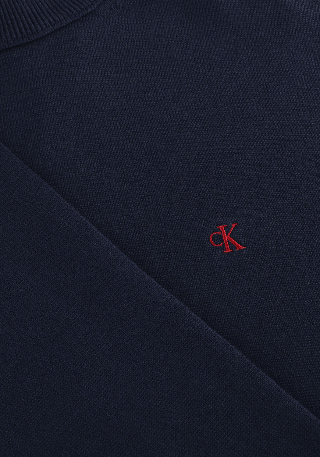 Dunkelblau CALVIN KLEIN Pullover LS EZ COTTON CREWNK SWEATER 12GG - large