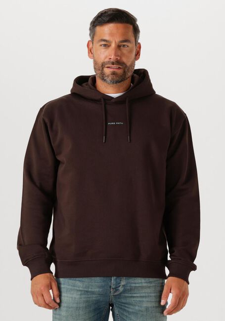 Braune PURE PATH Sweatshirt LOOSE FIT HOODIE LS SWEATERS - large
