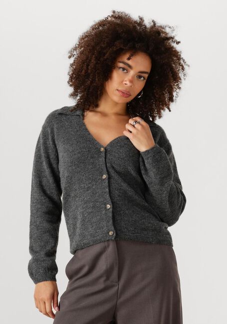Graue MODSTRÖM Strickjacke PATRICKMD CARDIGAN - large