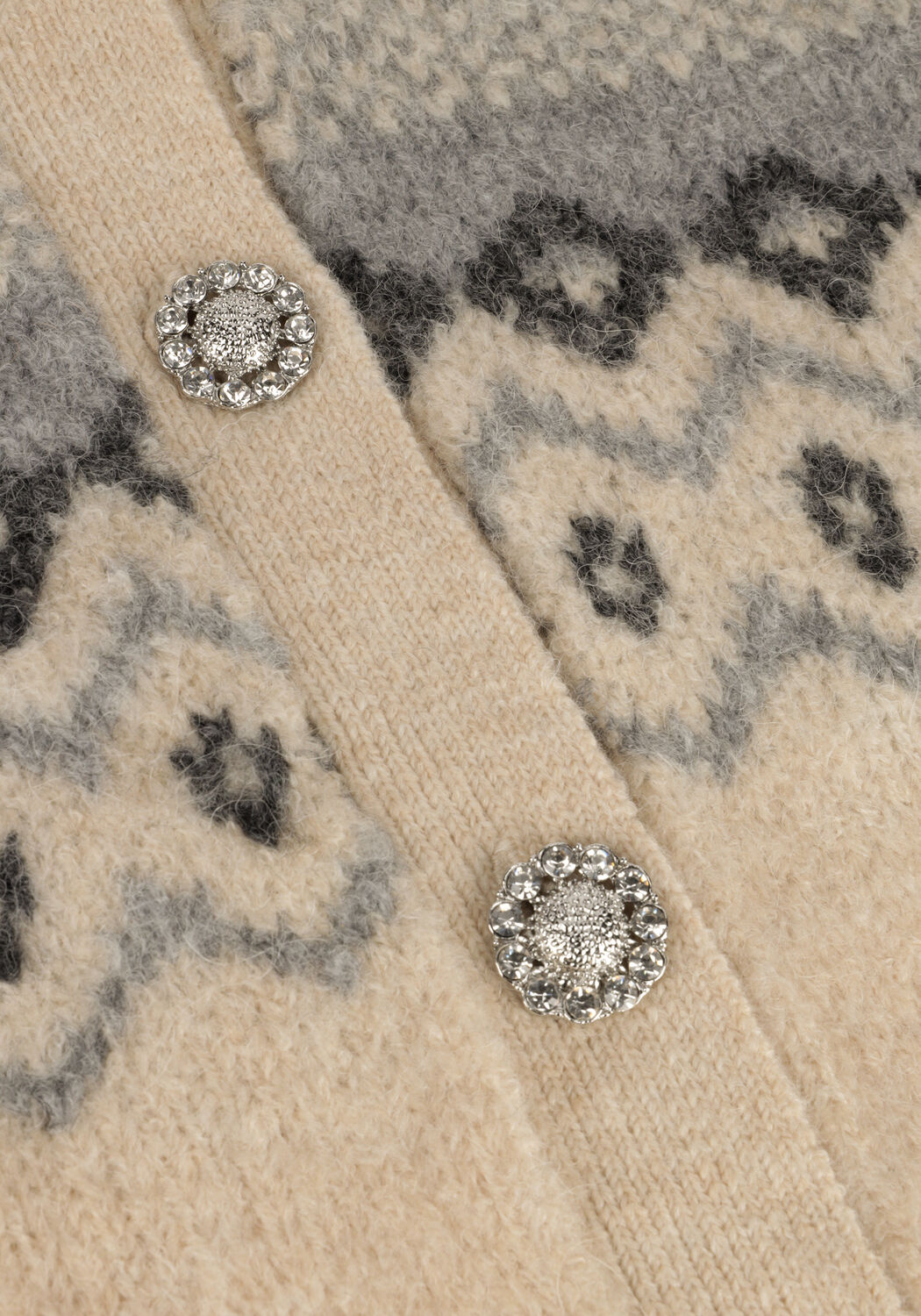 Ecru LOLLYS LAUNDRY Strickjacke LAURA CARDIGAN - large