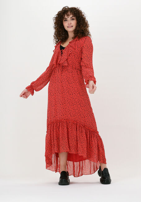 Rote COLOURFUL REBEL Maxikleid PENNY DITZY FLORAL MAXI RUFFLE - large