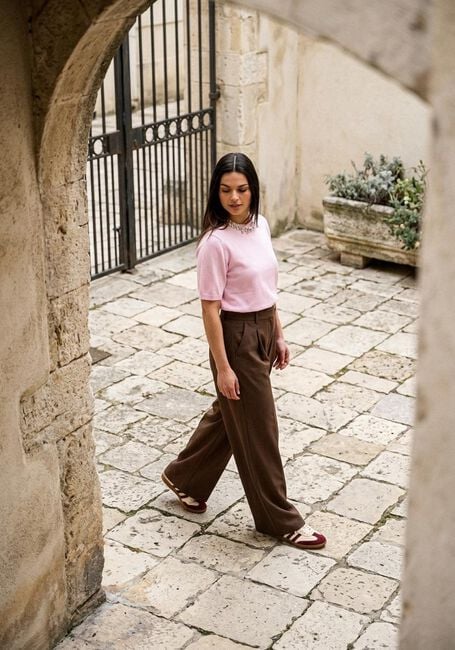Hell-Pink NOTRE-V Top NV-HERMA - large