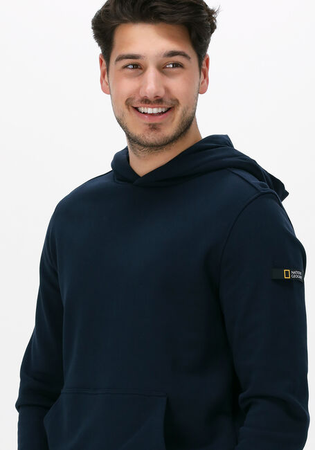 Dunkelblau NATIONAL GEOGRAPHIC Pullover FOUNDATION ORGANIC HOODIE - large