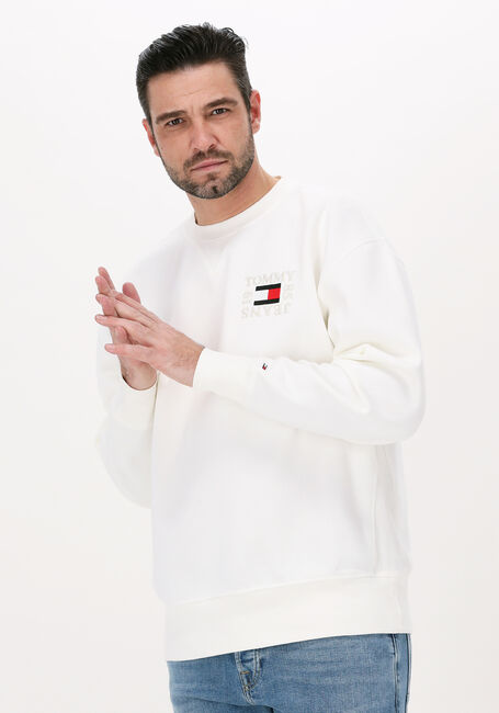 Nicht-gerade weiss TOMMY JEANS Sweatshirt TJM TIMELESS TOMMY BOX CREW - large