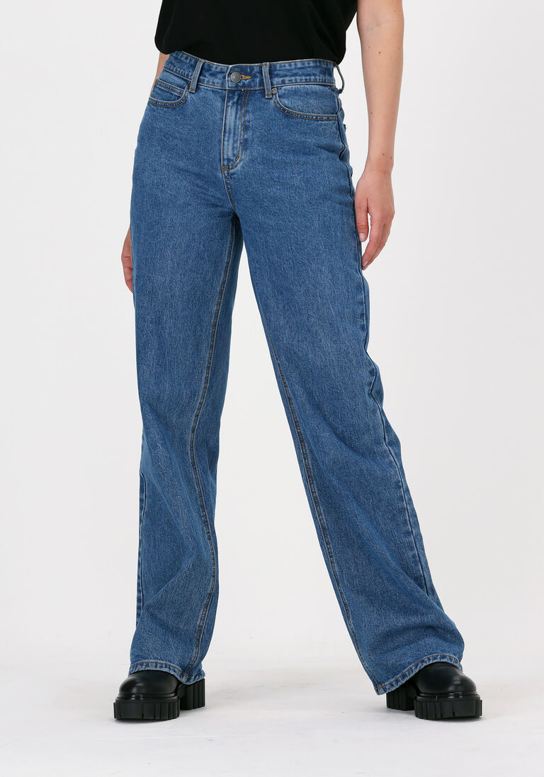 blaue modström wide jeans elton vintage jeans