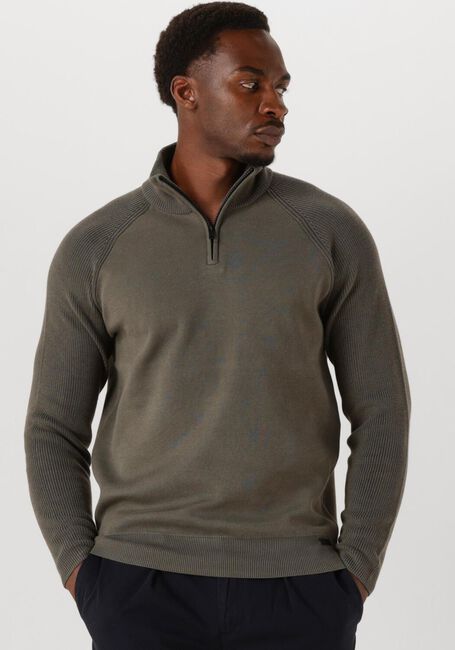 Olive GENTI Pullover TURTLE ZIP - large