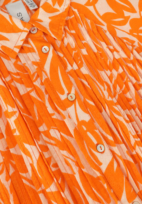 Orangene Y.A.S. Midikleid YASLEFIRA 2/4 LONG SHIRT DRESS S. - large