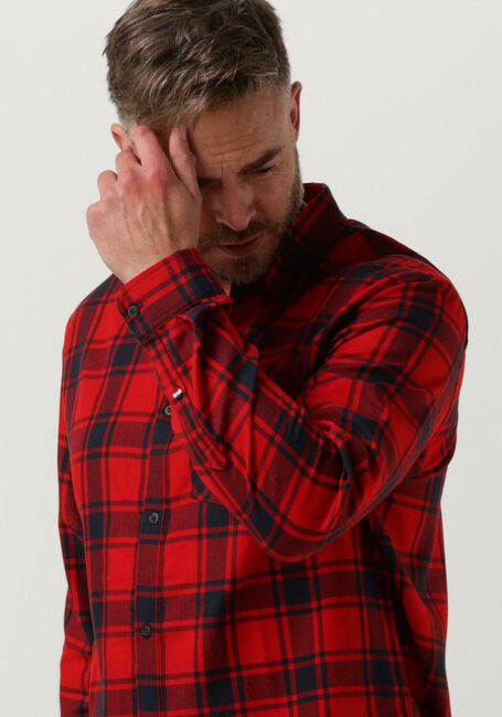 Rote TOMMY JEANS Casual-Oberhemd TJM CHECK FLANNEL SHIRT - large