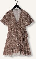 Braune COLOURFUL REBEL Minikleid TELSI ZEBRA WRAP DRESS Braune COLOURFUL REBEL Minikleid TELSI ZEBRA WRAP DRESS - medium