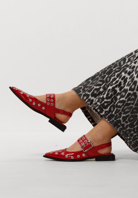 Rote NOTRE-V Slingbacks 08-236 - large