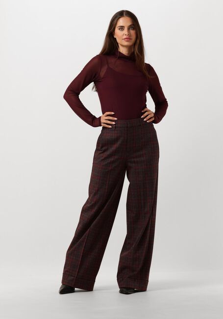 Rote VANILIA Weite Hose REGULAR CHECKERED PANTS - large