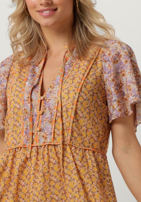 Orangene LOLLYS LAUNDRY Minikleid ARNO DRESS - large