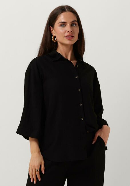 Schwarze MSCH COPENHAGEN Blusen MSCHJOVENE GINIA 3/4 SHIRT - large