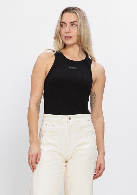 Schwarze HAUTE L'AMITI&Eacute; Top RIB BADGE TANK - large