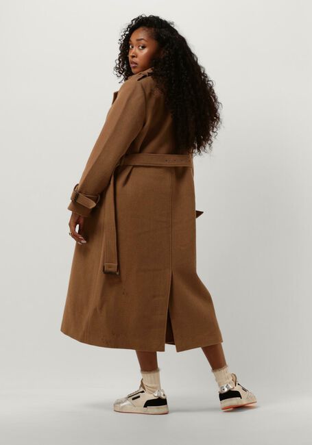 Braune SELECTED FEMME Trenchcoats SLFHENRIKA WOOL TRENCH COAT - large