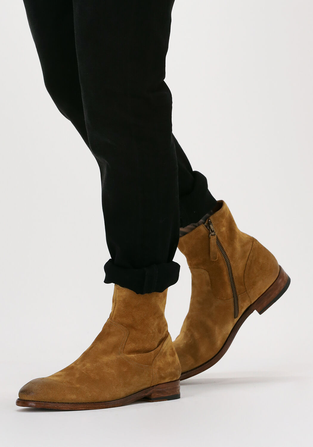 Camelfarbene CORDWAINER Ankle Boots 19039 - large