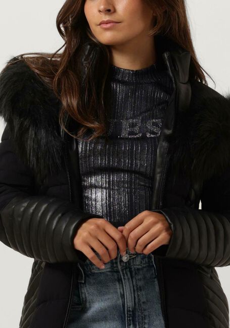 Schwarze GUESS Wattierte Jack NEW OXANA JACKET 1 - large