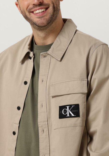 Taupe CALVIN KLEIN Overshirt UTILITY SHIRT - large