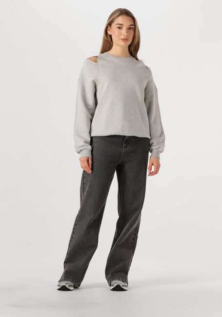 Graue ALIX THE LABEL Pullover LADIES KNITTED CUT OUT SWEATER - large