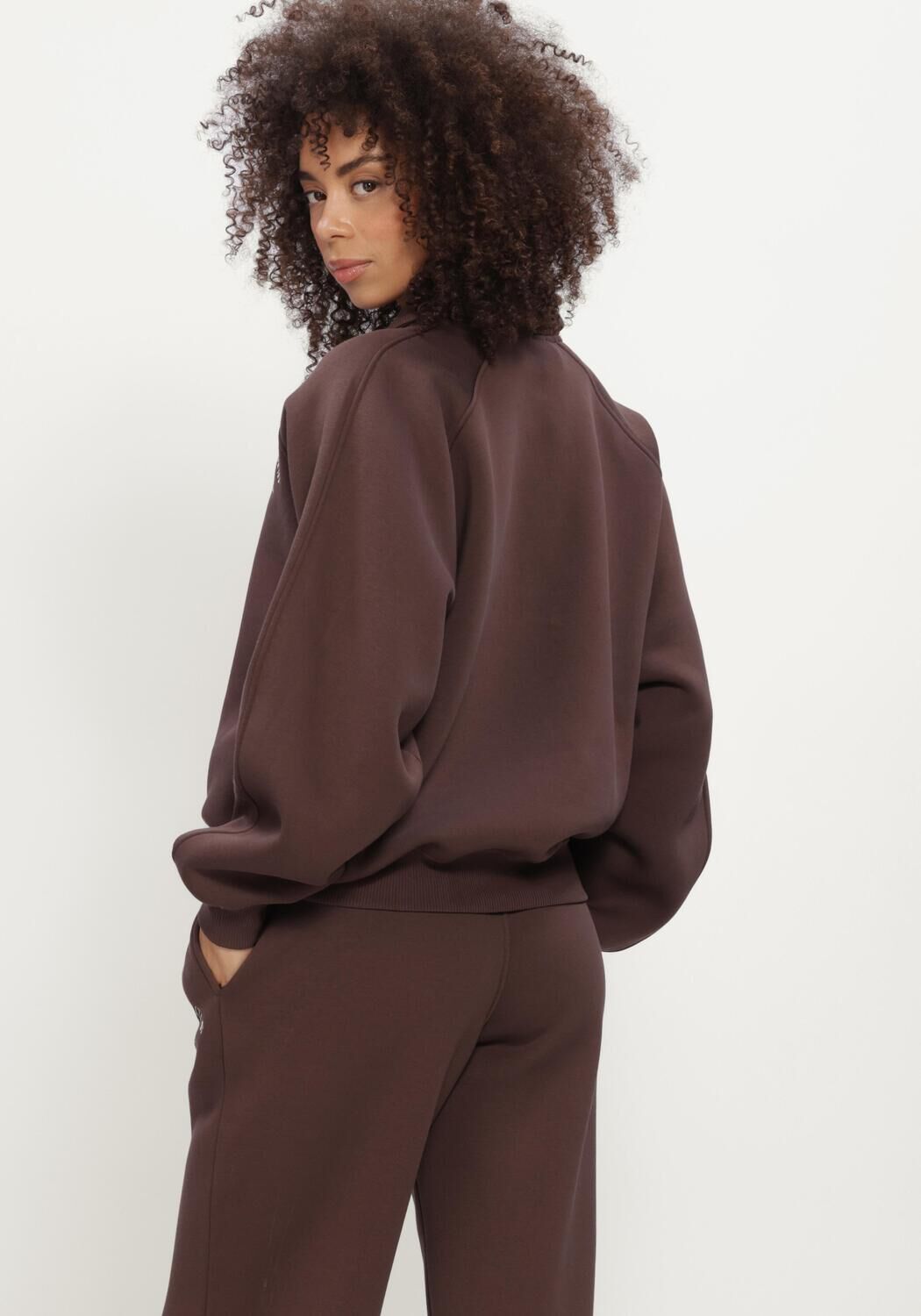 Braune THE LOLA CLUB Sweatshirt EBONY POLO SWEATER - large