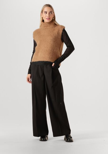Schwarze MSCH COPENHAGEN Weite Hose MSCHMACHELLA HW PANTS - large