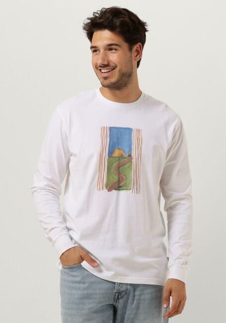 Weiße FORÉT Langarmshirts REMOTE LONGSLEEVE - large