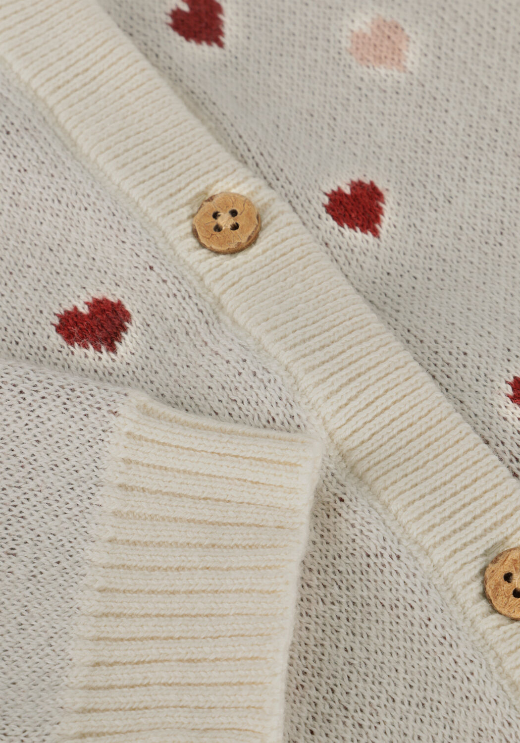 Beige LIL' ATELIER Strickjacke NBFSARAN LS KNIT CARD HEART LIL - large