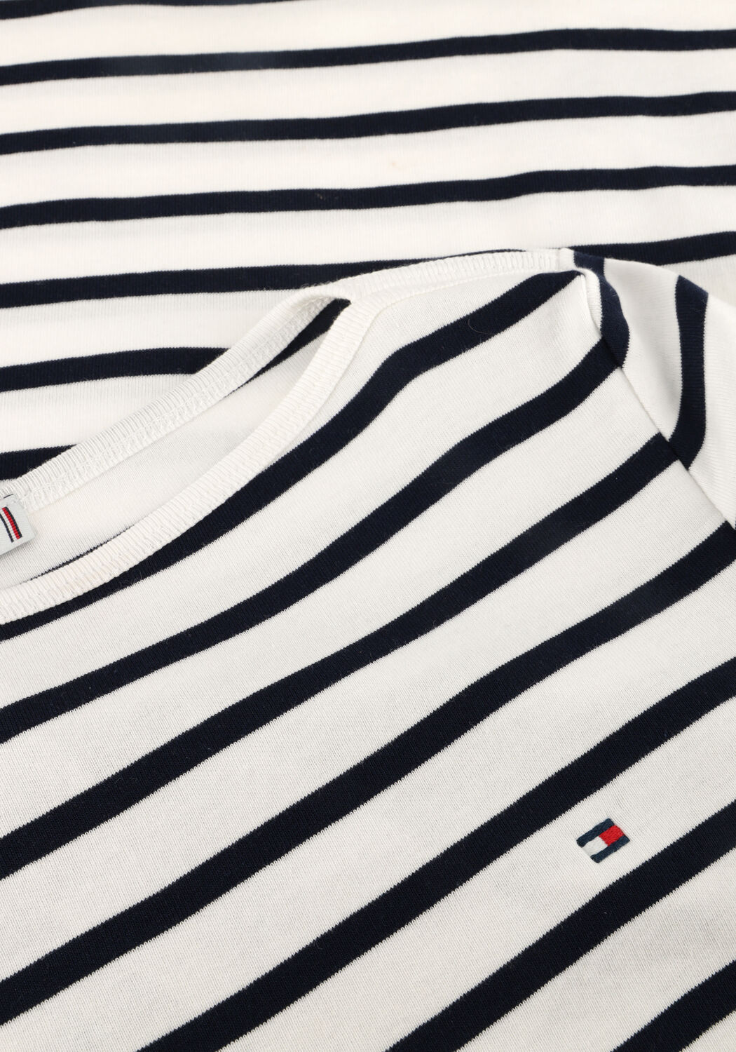 Mehrfarbige/Bunte TOMMY HILFIGER Top SLIM CODY BOAT-NK 3/4SLV - large