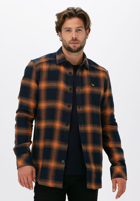 Orangene PME LEGEND Casual-Oberhemd LONG SLEEVE SHIRT TWILL CHECK - large