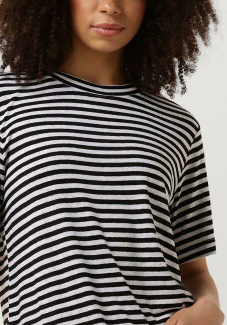 Schwarze MY ESSENTIAL WARDROBE T-shirt LISAMW STRIPED TEE - large