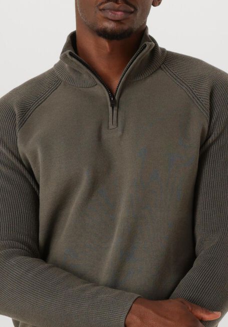 Olive GENTI Pullover TURTLE ZIP - large