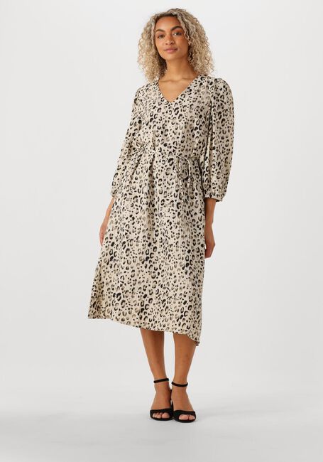 Beige MSCH COPENHAGEN Midikleid MSCHALYONA VLORA 3 4 DRESS AOP - large
