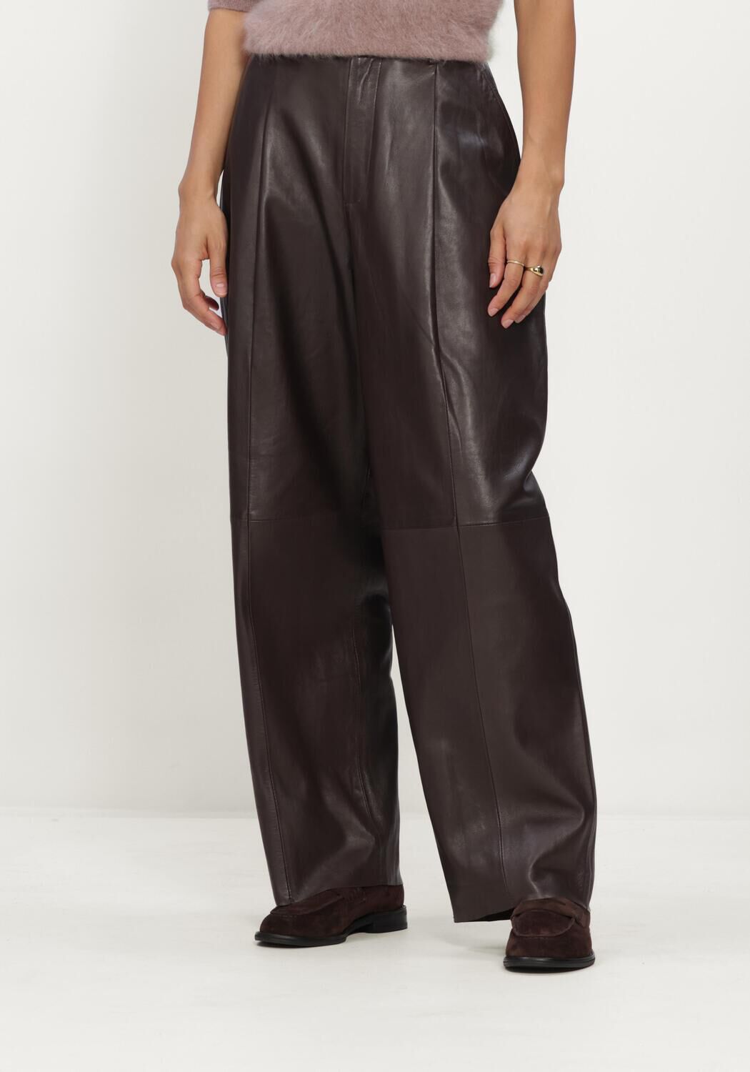 Braune JANICE Hosen BARREL BALTI - large