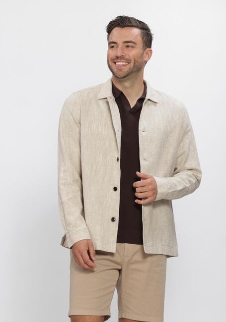 Beige PROFUOMO Overshirts OVERSHIRT RAW - large
