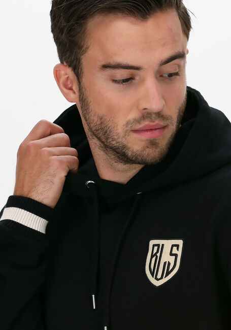 Schwarze BLS HAFNIA Sweatshirt NEW SHIELD EMBROIDERED BADGE H - large