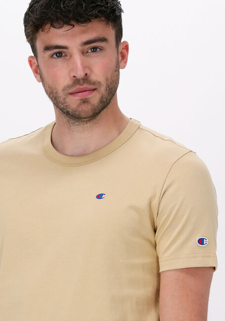 Gelbe CHAMPION T-shirt CREWNECK T-SHIRT 216545 - large