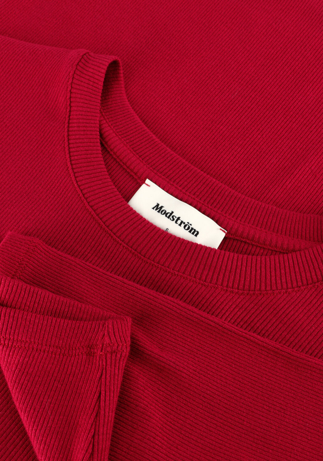 Rote MODSTR&Ouml;M T-shirt KROWNMD O-NECK T-SHIRT - large