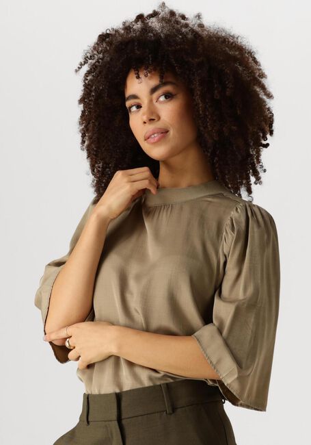 Olive MINUS T-shirt RAVENA ROUND NECK BLOUSE - large