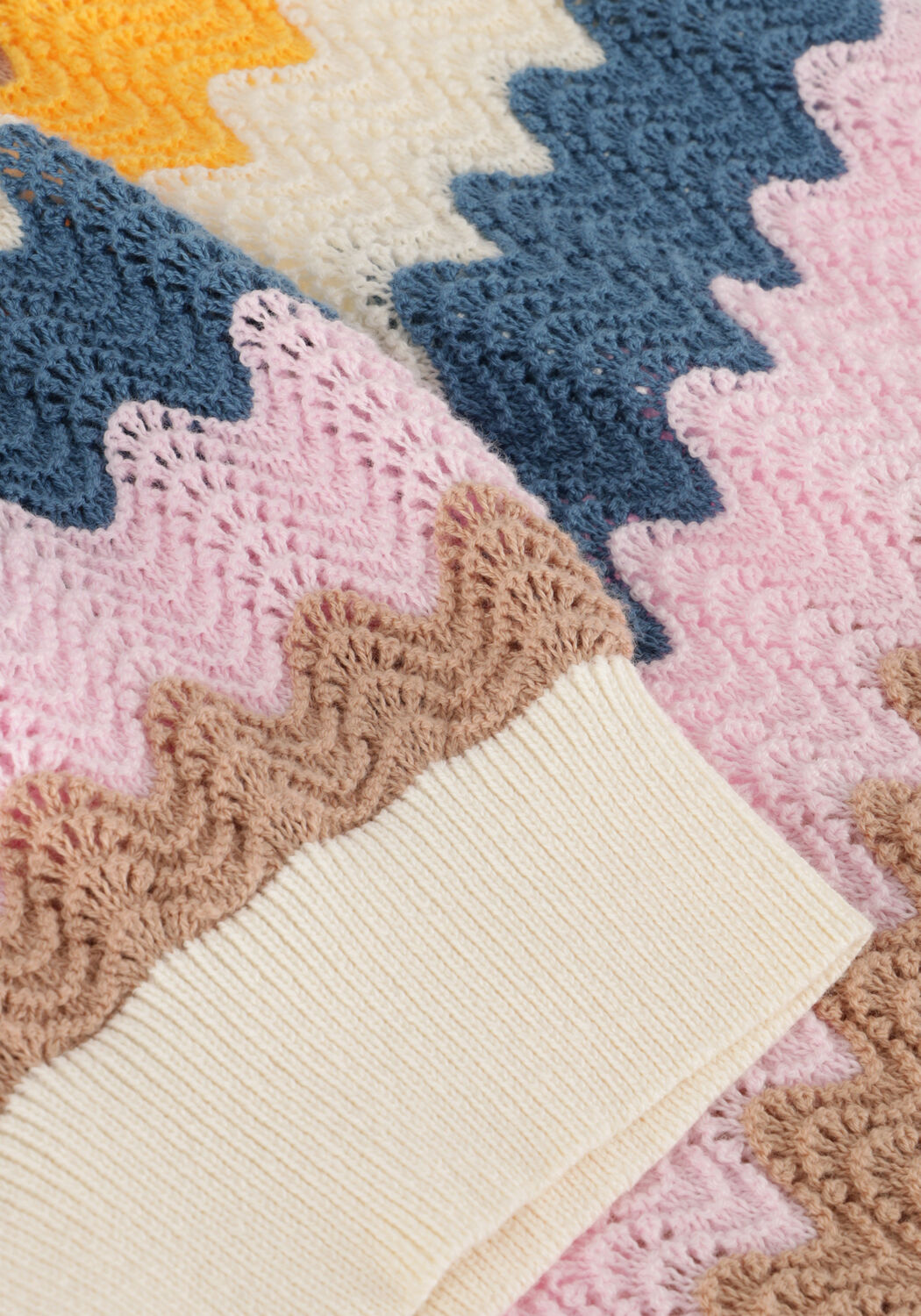 Mehrfarbige/Bunte NONO Top KAE KNITTE AJOUR TOP WITH WAIVY EFFECT - large