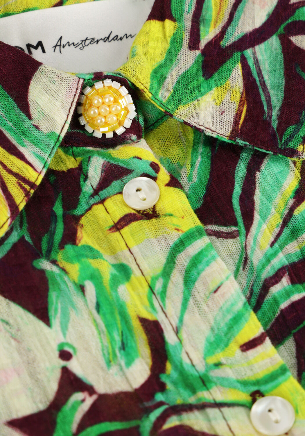 Gelbe POM AMSTERDAM Blusen LEMON TREE BLOUSE - large