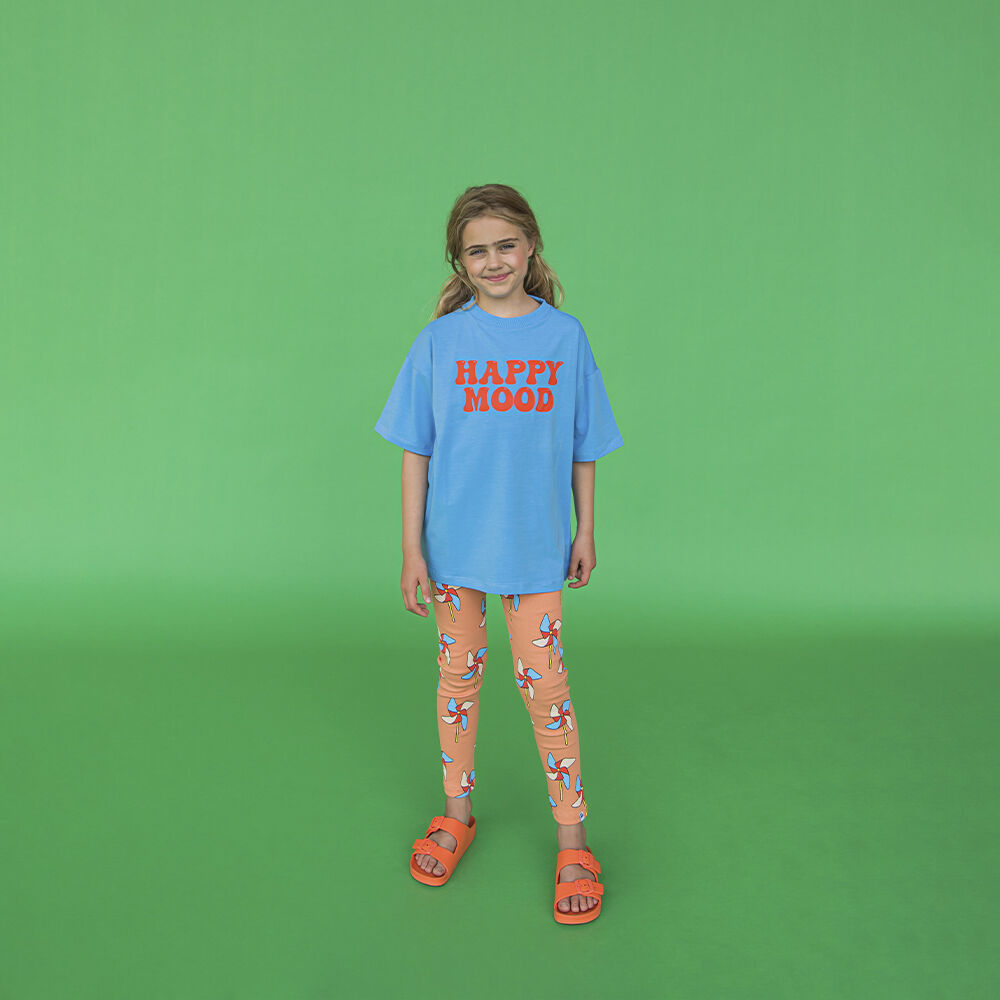 Blaue CARLIJNQ T-shirt BASIC - OVERSIZED T-SHIRT WITH PRINT