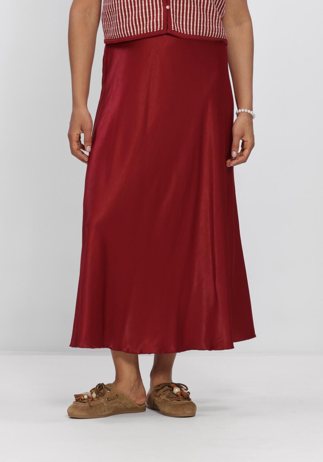 Bordeaux MSCH COPENHAGEN Midirock MSCHNICOLETTE ULLAS SKIRT - large